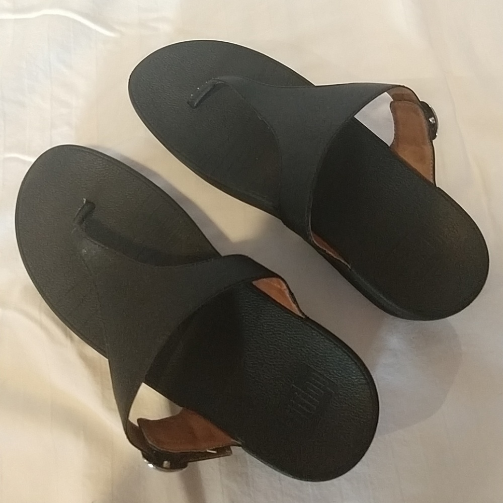 Fitflop Black Sandals Women's Sz 8